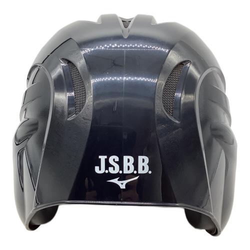 MIZUNO (ミズノ) 軟式野球用打撃ヘルメット ヘルメット 1DJHR111 J.S.B.Bマーク有/両耳当て付打撃用/フェイスガード取り付け用ビス有 Lサイズ ネイビー
