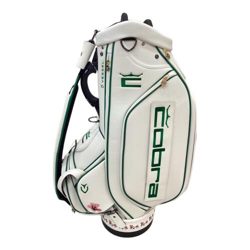 COBRA (コブラ) キャディバッグ 2023モデル ホワイト×グリーン Verdant Tour Staff Bag