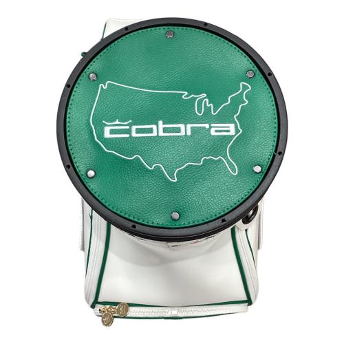 COBRA (コブラ) キャディバッグ 2023モデル ホワイト×グリーン Verdant Tour Staff Bag