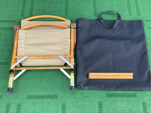 Kermit chair (カーミットチェア) アウトドアチェア ウエニノビタ/ノビタ/ヒジラク付 ブラウン×カーキ カーミットチェア