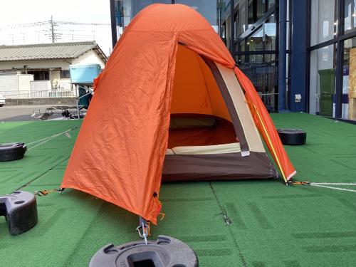 RIPEN (ライペン) 登山用テント オレンジ/シームグリップ塗布箇所有/土ヨゴレ有 エアライズ1