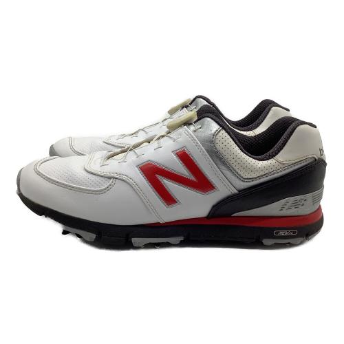 NEW BALANCE (ニューバランス) ゴルフシューズ MGB574WR BOA メンズ SIZE 26cm ホワイト×レッド
