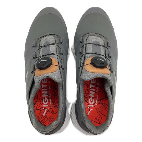 PUMA (プーマ) ゴルフシューズ 190582 03 イグナイト ツアー ディスク メンズ SIZE 26cm グレー