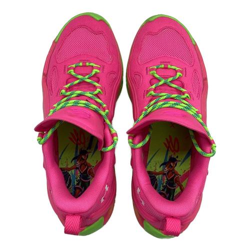 UNDER ARMOUR (アンダーアーマー) バスケットボールシューズ 6007670 カリー13 メンズ SIZE 29cm ピンク×ライムグリーン