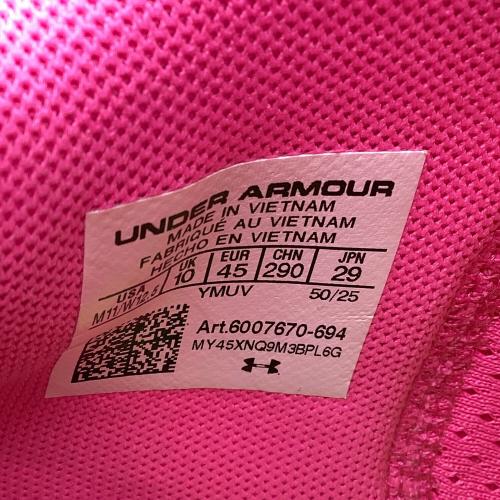 UNDER ARMOUR (アンダーアーマー) バスケットボールシューズ 6007670 カリー13 メンズ SIZE 29cm ピンク×ライムグリーン