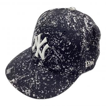 New Era (ニューエラ) キャップ ステッカー付 頭周56.8㎝ ネイビー×ホワイト 59FIFTY