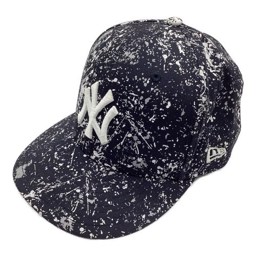New Era (ニューエラ) キャップ ステッカー付 頭周56.8㎝ ネイビー×ホワイト 59FIFTY