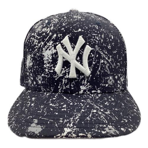 New Era (ニューエラ) キャップ ステッカー付 頭周56.8㎝ ネイビー×ホワイト 59FIFTY