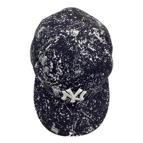 New Era (ニューエラ) キャップ ステッカー付 頭周56.8㎝ ネイビー×ホワイト 59FIFTY