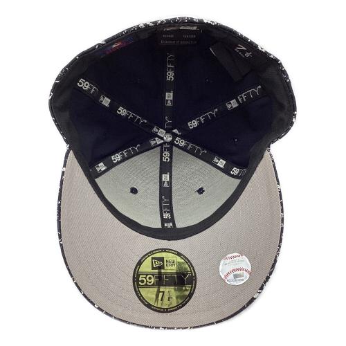 New Era (ニューエラ) キャップ ステッカー付 頭周56.8㎝ ネイビー×ホワイト 59FIFTY