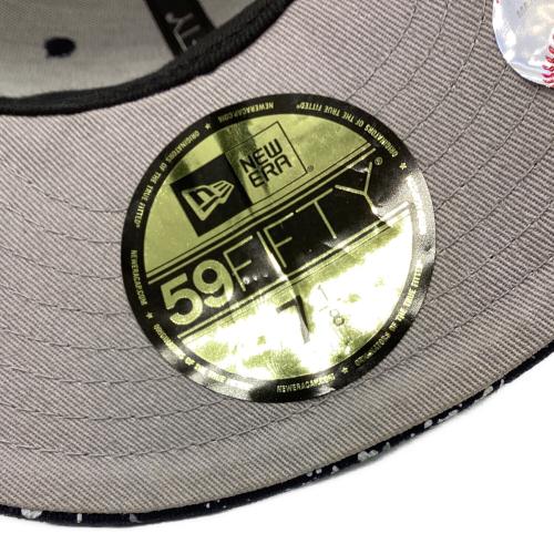 New Era (ニューエラ) キャップ ステッカー付 頭周56.8㎝ ネイビー×ホワイト 59FIFTY