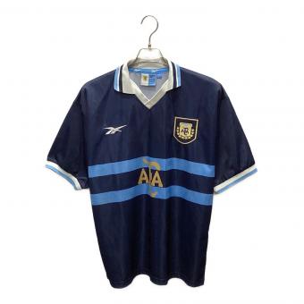 アルゼンチン代表 (アルゼンチンダイヒョウ) サッカーユニフォーム 6JL1508 イギリス製 1999年アウェイ メンズ SIZE 38"/40" (XL相当) ネイビー