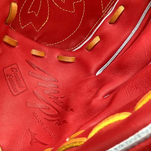 MIZUNO (ミズノ) CRAFTED Edition 軟式グローブ 1AJGR32021 MIZUNO PRO レッド×ゴールド