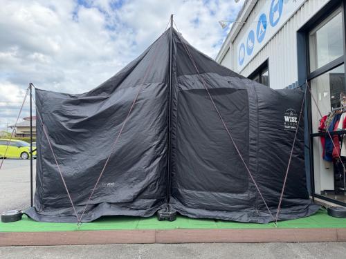 KZM OUTDOOR（カズミアウトドア）　シェルター K20T3T003 キズ・ヨゴレ有・生地破れ・裂け有 ブラックタープシェルター