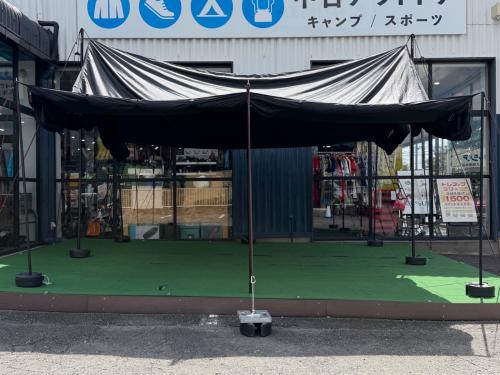 KZM OUTDOOR（カズミアウトドア）　シェルター K20T3T003 キズ・ヨゴレ有・生地破れ・裂け有 ブラックタープシェルター
