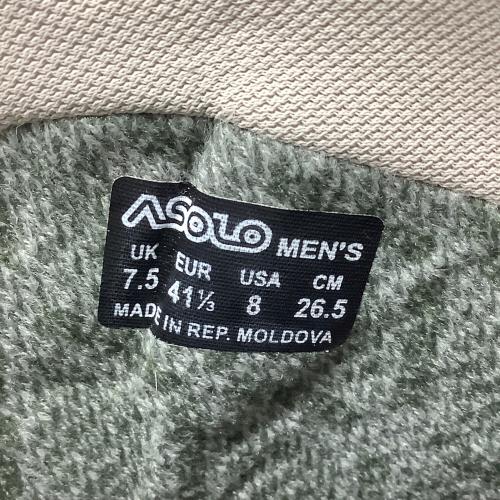 ASOLO (アゾロ) フレネイ EVO GV ハイカット(ハードソール) トレッキングシューズ メンズ SIZE 26.5cm ブラック×グレー