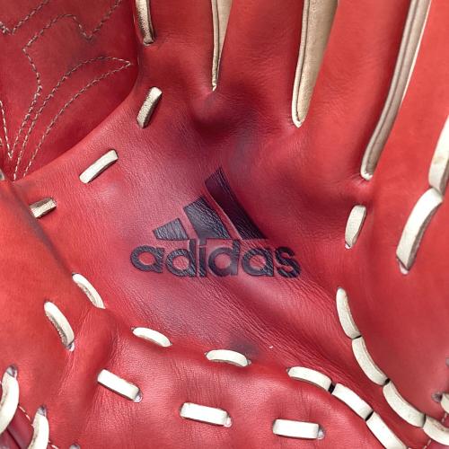 adidas (アディダス) 軟式グローブ DUV04 レッド×ホワイト