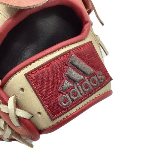 adidas (アディダス) 軟式グローブ DUV04 レッド×ホワイト