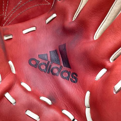 adidas (アディダス) 軟式グローブ DUV04 レッド×ホワイト