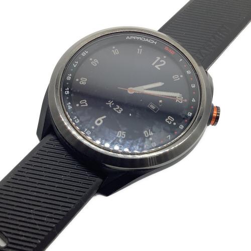 GARMIN (ガーミン) ゴルフGPSナビ 010-02572-20 元箱・充電ケーブル付 通電確認済程度Ｂ ブラック GPS Approach S42