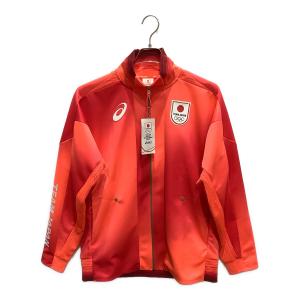 asics (アシックス) トレーニングウェア 2033B845 2024パリ五輪オフィシャルウェア ボディウムジャケット メンズ SIZE L レッド