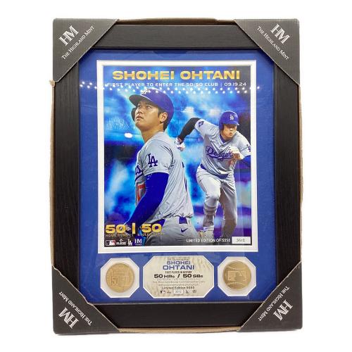 ロサンゼルス・ドジャース 大谷翔平50-50達成記念ダブルコインフォトミント 応援グッズ 5050個限定 シリアル：3512
