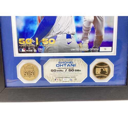 ロサンゼルス・ドジャース 大谷翔平50-50達成記念ダブルコインフォトミント 応援グッズ 5050個限定 シリアル：0071