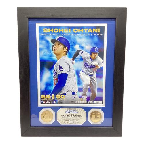 ロサンゼルス・ドジャース 大谷翔平50-50達成記念ダブルコインフォトミント 応援グッズ 5050個限定 シリアル：1291