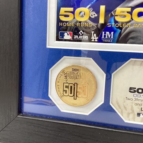 ロサンゼルス・ドジャース 大谷翔平50-50達成記念ダブルコインフォトミント 応援グッズ 5050個限定 シリアル：1291