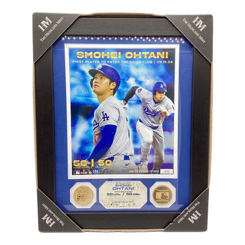 ロサンゼルス・ドジャース 大谷翔平50-50達成記念ダブルコインフォトミント 応援グッズ 5050個限定 シリアル：1293