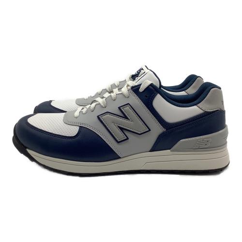 NEW BALANCE (ニューバランス) ゴルフシューズ UGS574R3 ユニセックス SIZE 26.5cm ホワイト×ネイビー