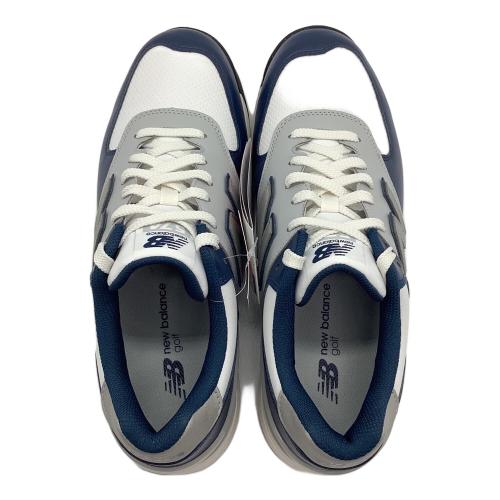 NEW BALANCE (ニューバランス) ゴルフシューズ UGS574R3 ユニセックス SIZE 26.5cm ホワイト×ネイビー