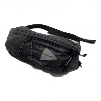 and wander (アンドワンダー) バックパック 574-2975139 22年モデル ブラック sil waist bag