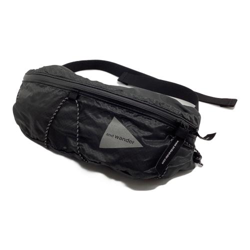 and wander (アンドワンダー) バックパック 574-2975139 22年モデル ブラック sil waist bag