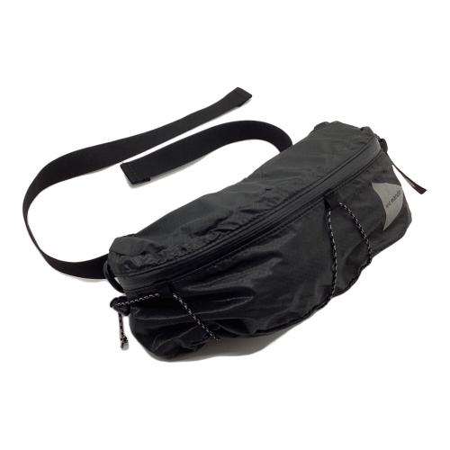 and wander (アンドワンダー) バックパック 574-2975139 22年モデル ブラック sil waist bag