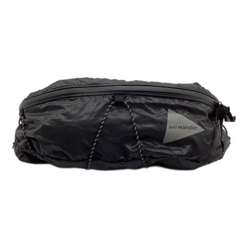 and wander (アンドワンダー) バックパック 574-2975139 22年モデル ブラック sil waist bag