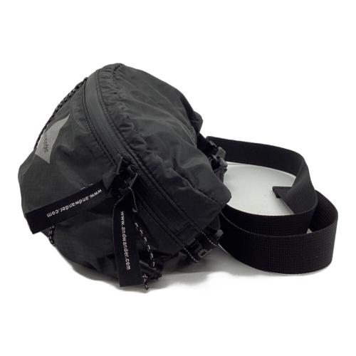 and wander (アンドワンダー) バックパック 574-2975139 22年モデル ブラック sil waist bag