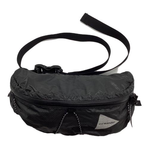 and wander (アンドワンダー) バックパック 574-2975139 22年モデル ブラック sil waist bag