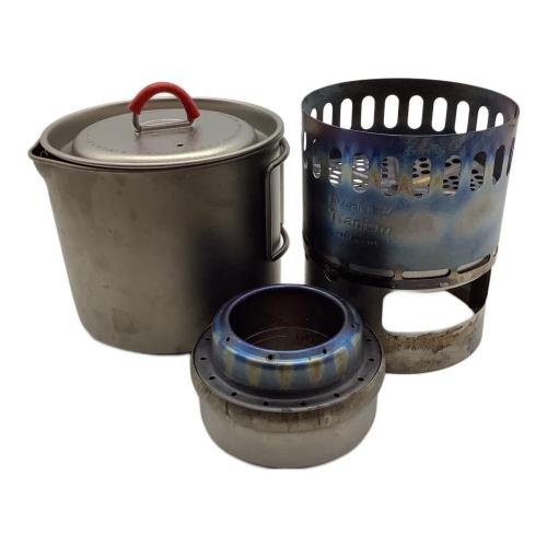 EVERNEW (エバニュー) Ti Mug pot 500 Stove set クッカー