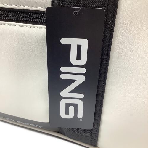 PiNG (ピン) ゴルフバッグ GB-L2501 ホワイト クールボストン