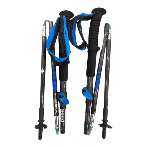 BLACK DIAMOND (ブラックダイヤモンド) トレッキングポール テックティックカーバイド 1ペア付 105-125cm ブラック DISTANCE CARBON FLZ