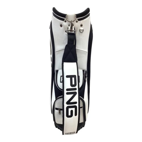 PiNG (ピン) キャディバッグ 5分割 ツアーライト ホワイト×ブラック CB-T2501