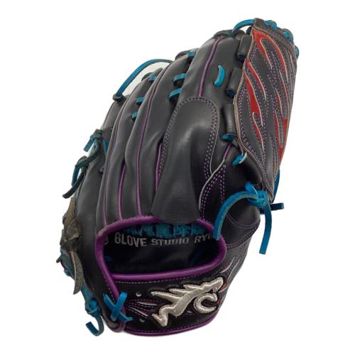 GLOVE STUDIO RYU (グローブ スタジオ リュウ) 硬式グローブ ケース付 混沌龍降臨 ブラック×パープル