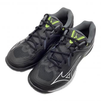 MIZUNO (ミズノ) バドミントンシューズ 71GA244440 ウェイブクロ―3 WIDE メンズ SIZE 26.5cm ブラック