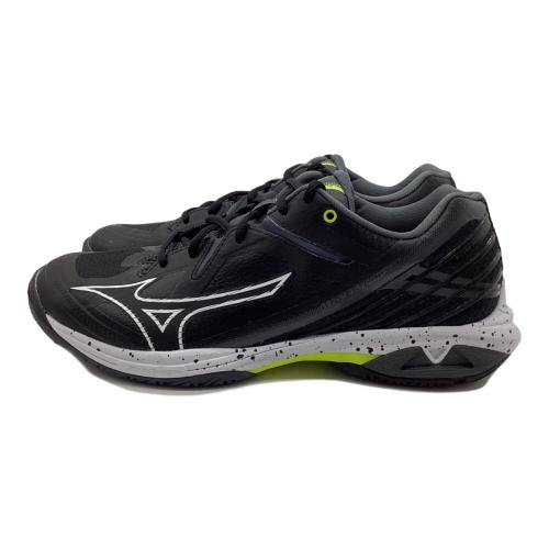 MIZUNO (ミズノ) バドミントンシューズ 71GA244440 ウェイブクロ―3 WIDE メンズ SIZE 26.5cm ブラック