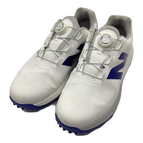 NEW BALANCE (ニューバランス) ゴルフシューズ UGB1001H FuelCell1001v5BOA メンズ SIZE 28cm ホワイト×ブルー