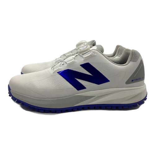NEW BALANCE (ニューバランス) ゴルフシューズ UGB1001H FuelCell1001v5BOA メンズ SIZE 28cm ホワイト×ブルー