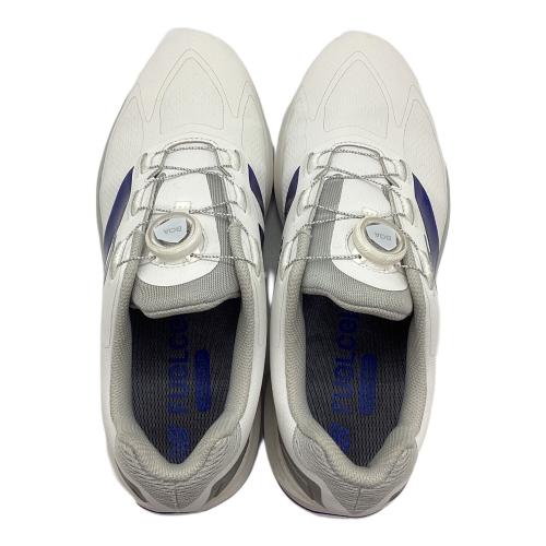 NEW BALANCE (ニューバランス) ゴルフシューズ UGB1001H FuelCell1001v5BOA メンズ SIZE 28cm ホワイト×ブルー