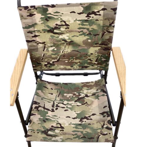 BALLISTICS (バリスティクス) アウトドアチェア 座面マルチカモカスタム・Made in Japan オリーブ ローチェア