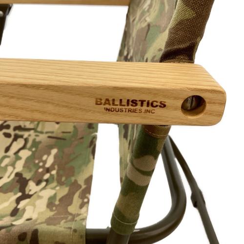 BALLISTICS (バリスティクス) アウトドアチェア 座面マルチカモカスタム・Made in Japan オリーブ ローチェア
